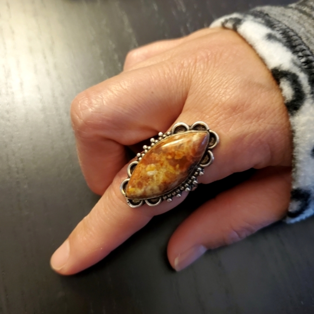 Sterling Silver Stone Ring - Picture 3 of 12